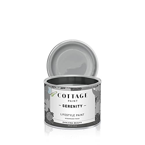 Serenity Silk All-in-One Mineral Chalk Paint for Furniture, Home Decor, Cabinets and DIY Crafts - Built-in Topcoat - (16oz, Burnt Embers)