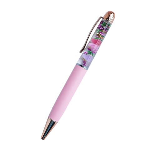 Image of Heart Ballpoint Pen Unique Floating Glitter Stationery Perfect Valentines Birthday Party Favor Gifts(Pink)
