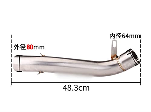 Échappement intermédiaire 60mm en acier durable pour CBR650F et CB650R - 3