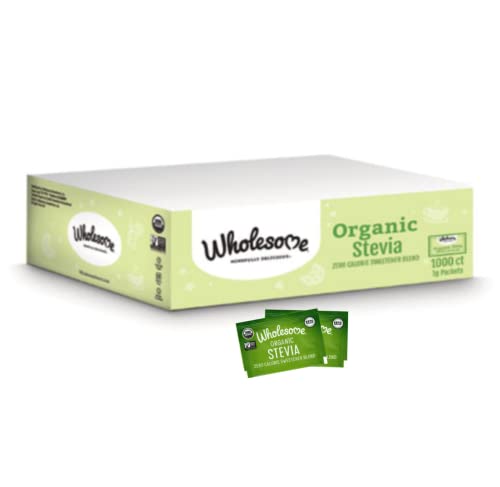 Wholesome Sweeteners Sweetener Stevia Packets 1000 Pc, 1000 Ct #TOP29