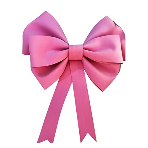 Leapiture 29.5in Oversized Bowknot Oversized Bow Decoration Oversized Bow Hanging Decoration Red Pink RoyalBlue Green Blue Black Purple (Pink)