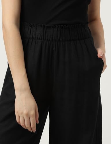 Image of Marks & Spencer Women's Wide Leg Fit Mid Rise Trouser