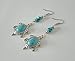 Turquoise Earrings, handmade jewelry turtle boho bohemian hippie southwestern country western southwest