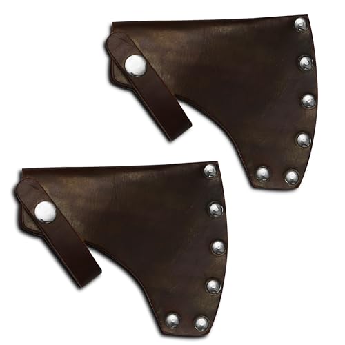 Genuine Leather Axe Head Cover - Hatchet Sheath for Outdoor