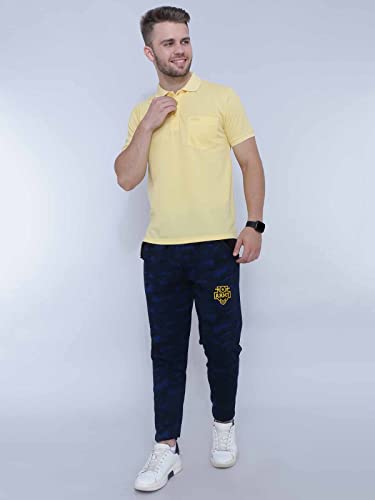 Image of Neo Garments Men's Cotton Solid Regular Fit Trackpants /Jogger /Trouser with Side Pockets
