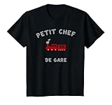 Design adorable pour enfants passionnés par les trains et locomotives. “Petit Chef de Gare” est parfait pour les petits conducteurs en herbe. Idée cadeau mignonne et ludique pour tous les fans de chemins de fer.