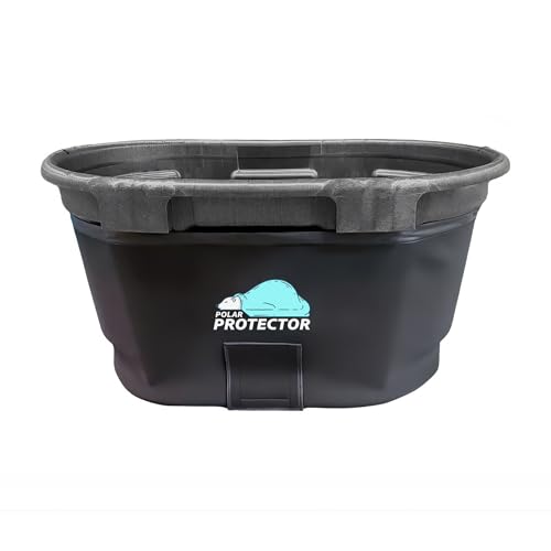 Polar Protector - 100 Gallon Oval Stock Tank Insulated 5mm Neoprene Slip Sleeve Ice Water Therapy Ice Bath Cold Water Cover 100 Gallon Oval Stock Tank Waterproof Tough Keeps Insulated by Polar Protector - Used condition - US$64.61