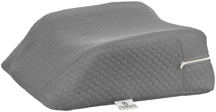 Therapeutica Premium Pillow Cover Travel Pillow with Zipper Gray AVG image 3