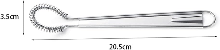 Stainless Steel Whisk Spring Hand Mixer Spoon Kitchen Eggs Sauces Honey Cream Mixing Gadgets Cooking Tools(white-Fruit peach5)