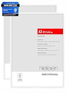 Nielsen A3 Posterrahmen 2er Set, Weiß, Aluminium