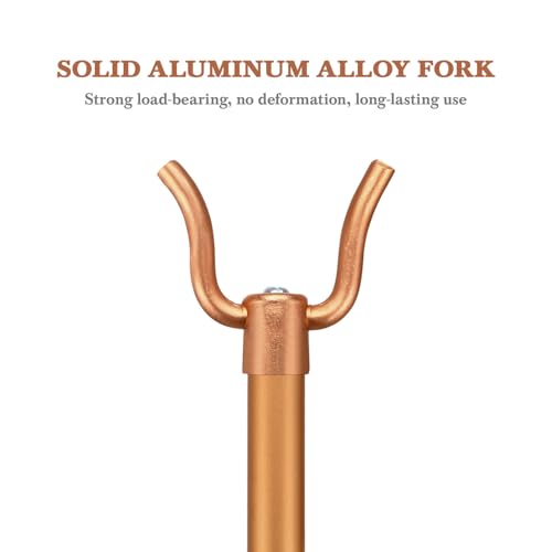 Barras telescópicas para secar ropa sin herramientas PRETYZOOM de aluminio dorado pack de 2 8