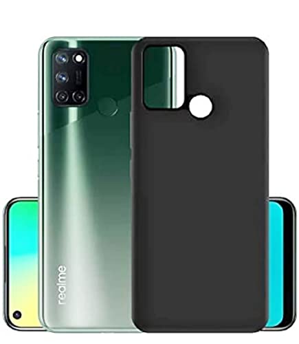 Image of Mobile Back Cover Case for Realme 7I (Silicone Case|CameraProtection|Black SC1510)