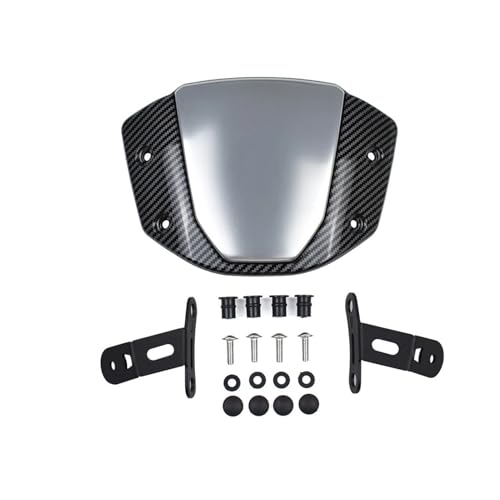 Pare-brise moto CB650R pour rouler confortablement au quotidien en look carbone