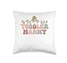 Groovy Toddler Nanny Appreciation Week Back to School Throw Pillow