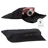 LENS-AID Mikrofaser Einschlagtuch Kamera Objektiv - S (12x15 cm), Schwarz