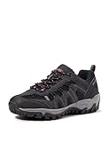 Hi-Tec Herren Jaguar Trekking-& Wanderhalbschuhe, Schwarz (Black/Picante 21), 44 EU