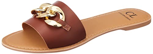 Image of Carlton London Womens Cll-7401-a Flat Sandal