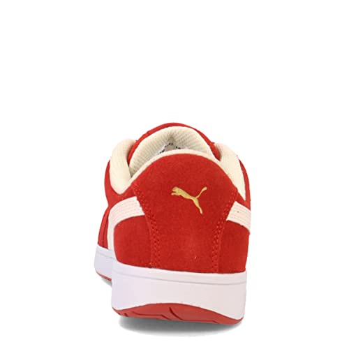 Image of Puma Women's Iconic Suede Composite Toe Industrial Shoe, Red Eh, 6.5