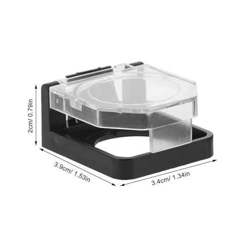 Cubierta protectora para botón de 22 mm en pack de 8 piezas de plástico transparente 2