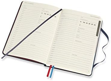 Moleskine Voyageur Notebook, Travel Notebook, Fabric Hard Cover with Elastic Closure, Ocean Blue Colour, Size 11.5 x 18 cm, 208 Pages