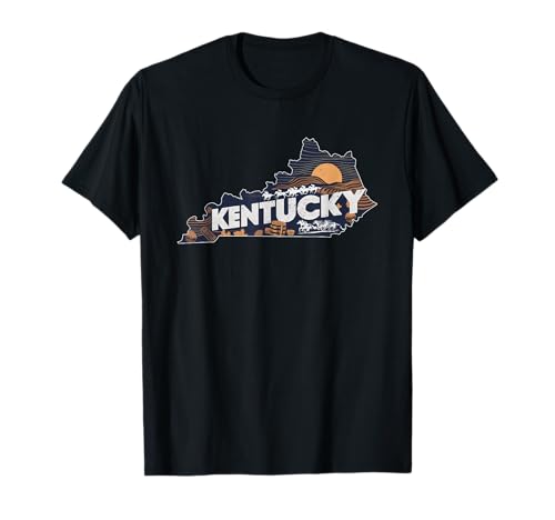 Rétro USA Vintage American Graphic US State Kentucky T-Shirt