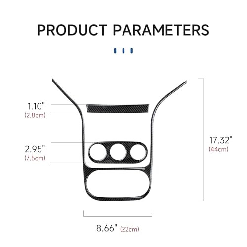 Image of Car Carbon Fiber Navigation Frame Air Conditioner Panel Cover Trim Accessories for Dodge RAM Promaster 1500 2500 3500 2014 2015 2016 2017 2018 2019 2020 2021
