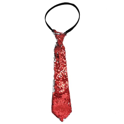 Eohak Shine Sequin Ties for Men Sparkly Self Tied Men's Neckties for Party Dance Concert Fashion Show