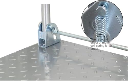 Carretilla de Plataforma Plegable con Ruedas y Asa Curvada miniatura 5