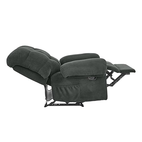 Sillón ergonómico reclinable gris oscuro cómodo miniatura 4