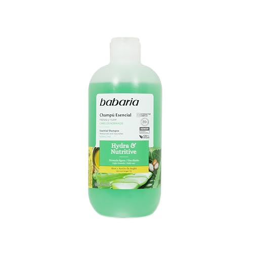 Babaria - Champú Hidratante Y Nutritive | Champu Hombre Y Mujer 500ml | Champu Sin Sulfatos Ni Parabenos Con Aloe Vera | Regula El Ph