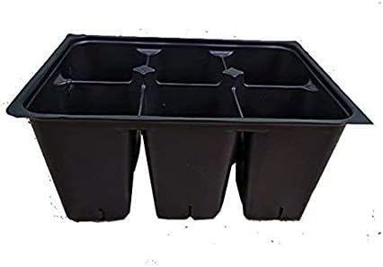 AAAmercantile Seed Starter Trays 300 DEEP Extra Large Cells Total (50 Trays of 6 Cells Each)