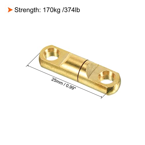 PATIKIL Fishing Heavy Swivel, 10Pcs 374lb Copper Bearing Wind on Terminal Tackle for Big Game Fishing Golden - Image 2