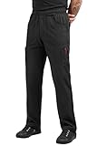 ChefUniforms.com Men's Black Stretch Cargo Chef Pants - Professional Kitchen Workwear, 4-Way Stretch Fabric, 6 Pockets for Restaurant Cooks