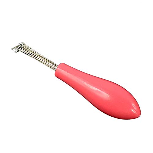 Preisvergleich Produktbild Praktischer Haarkammbürstenreiniger Reinigungswerkzeug Haarentferner Embedded Beauty Tools Kunststoffgriff Haarbürstenreiniger - Pink