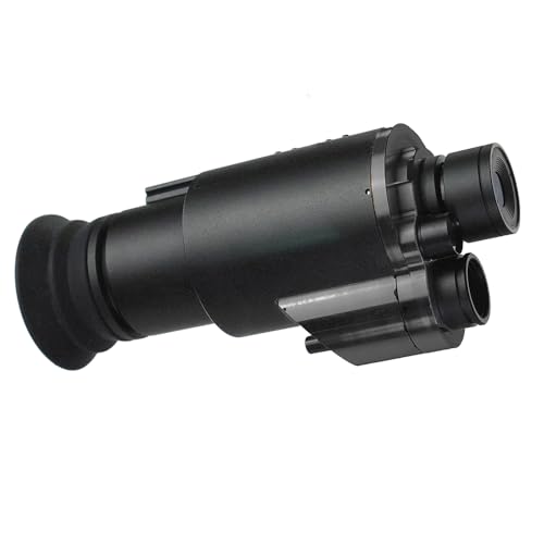 Fusion Thermal Vision & Digital Night Vision Goggle - Head & Helmet Mounted, Wide Viewing, 1x Lens, USB Rechargeable Infrared Thermal Heat Monocular NVG for CQB Airsoft, Tactical Training Tool/Toy