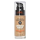 Liquid Foundation by Revlon, ColorStay Face Makeup for Combination & Oily Skin, SPF 15, Longwear Medium-Full Coverage with Matte Finish, Medium Beige (240), 1.0 Oz