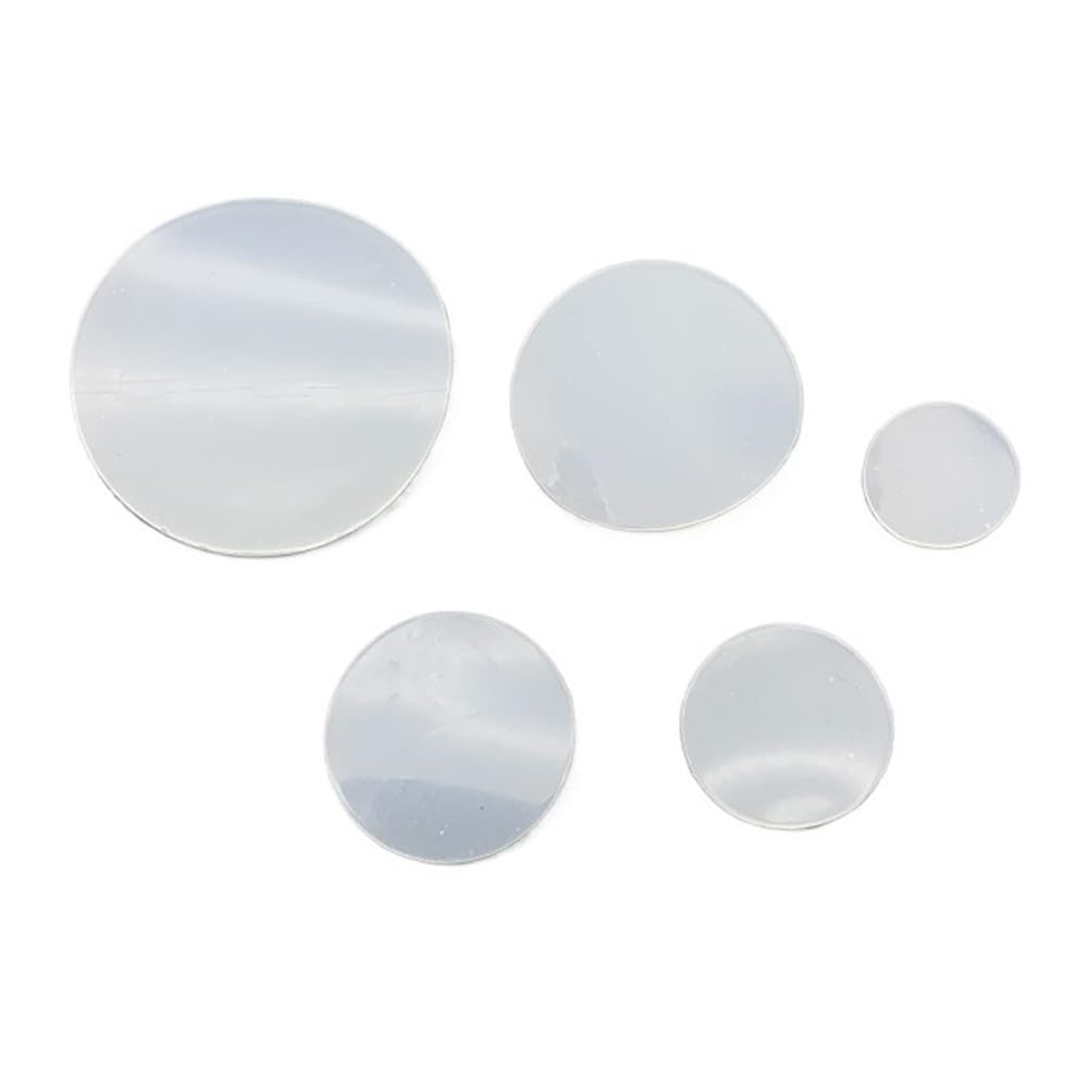 20 Piezas Hojas goma silicona, almohadillas redondas macizas 0.5-6mm juntas