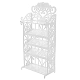 Un ajout élégant à la décoration de maison de poupée : avec sa finition blanche élégante et son design complexe, cette étagère à chaussures améliore l'esthétique de toute configuration de maison de poupée