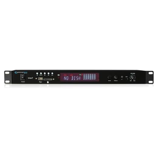 Technical Pro UREC7 Professional Rack Mountable USB/SD Recording Deck