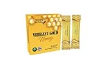 VIBRANT GOLD ROYAL HONEY for MEN | Strong with GINSENG and MACA extract Herbal Honey | 10 x 15gm Sachets for Dynamic Men
