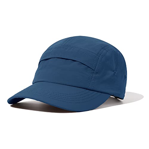 Clakllie Casquette de baseball à 5 panneaux rafraîchissants à séchage rapide,Imperméable,Décontracté,Pour homme,Casquette de golf,Réglable,Légère,Non structurée, K-GD50-Bleu, Taille unique Cover