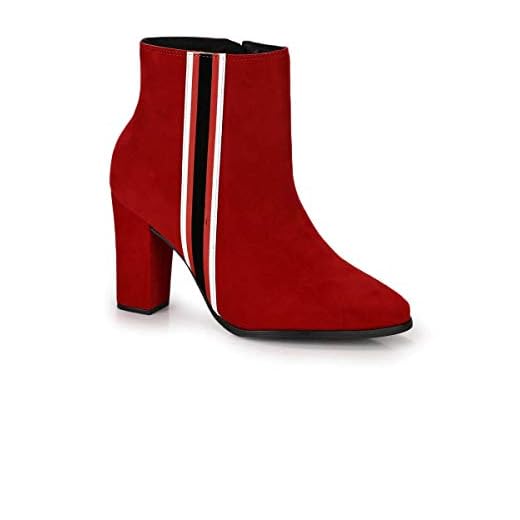 Bota Feminina Beira Rio Ankle Boot Vermelho 9043.120 Vermelho 37