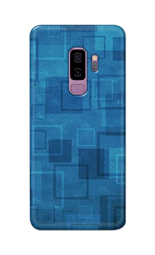 Image of Printed Hard Back Cover Case for Samsung Galaxy S9 Plus | Samsung S9+ Back Cover (Plain Azure Blue) -702