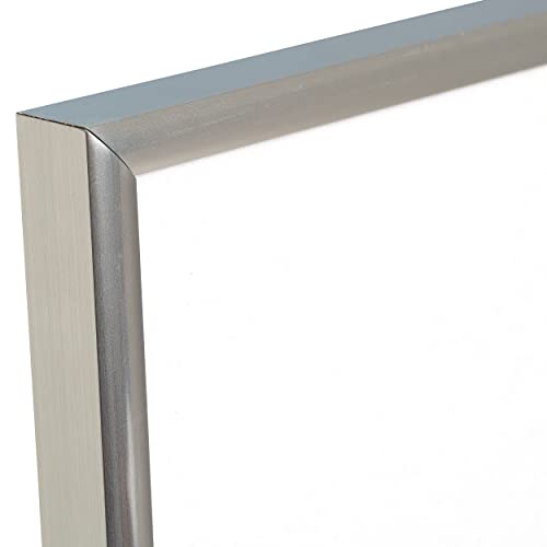 The Photo Album Company Hampton Frames BACKLOADER Poster Certificate Frame Acrylic (Non Glass) Silver A4 (21x30cm) A4MARSILNGX