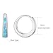 Silver Earrings for Women Trendy Blue Opal Huggie Earrings Small Silver Hoop Earring 14k Gold Plated Opal Jewelry Birthday Gifts for Women Mom Her