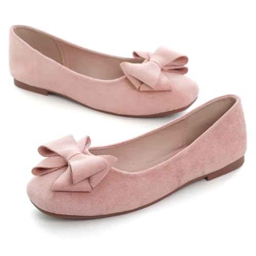 INEELUYI Ballet Flats For Women Comfortable Square Toe Summer Slip On Dress Flats3