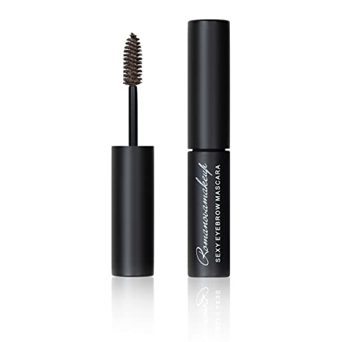 Sexy Eyebrow Mascara ASH BROWN. Smudge Free, Long lasting, Non sticky, Ultra Fine, Fuller & Natural Looking Brows Makeup Brow Defining by Romanovamakeup for All Day Eyebrows Light and Dark Brown Hair.
