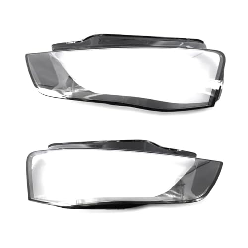 Paire de couvercles de phares haute transparence pour Audi A4 B8 Facelift 2012-2016