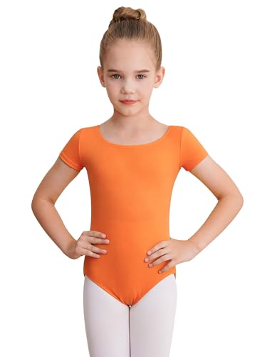 Image of WEGETIT Ballet Leotards for Girls Toddler Dance Leotard with Skirt Kids Gymnastics Outfits Ballet Dance Tutu Dress
