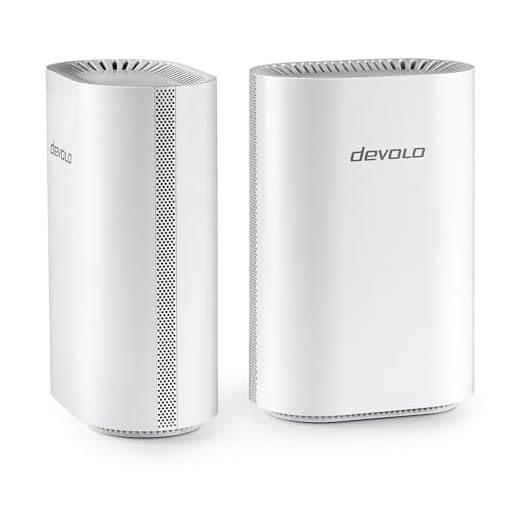devolo WiFi 7 Mesh BE6500 2-Pack, Highspeed Mesh-WLAN-System, WLAN-Verstärker, bis zu 6.500 Mbit/s, 2,5 Gbit/s-LAN-Anschluss, weiß